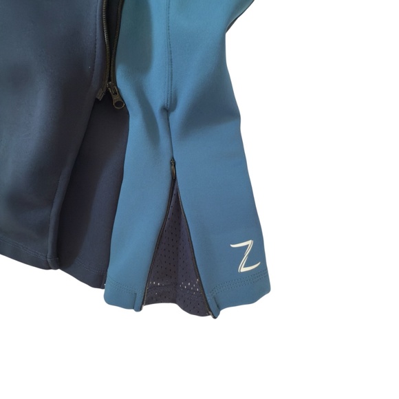 Zarély Performance Jacket Women’s M Navy Teal Athletic Dance Wear - Picture 10 of 12